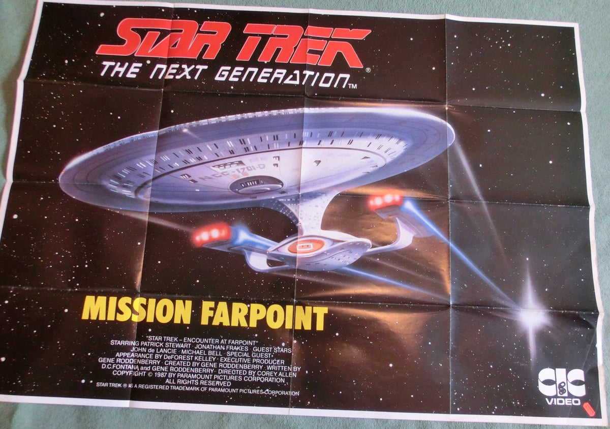Star Trek TNG - Mission Farpoint - Video Plakat A0 quer