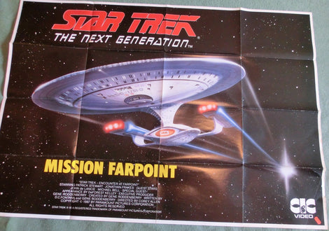 Star Trek TNG - Mission Farpoint - Video Plakat A0 quer