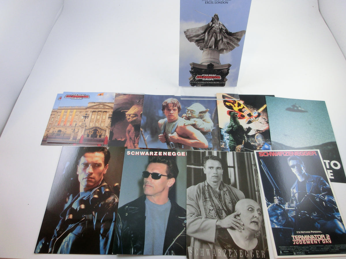 10 Postkarten (Yoda, Godzilla,Terminator u.a.)