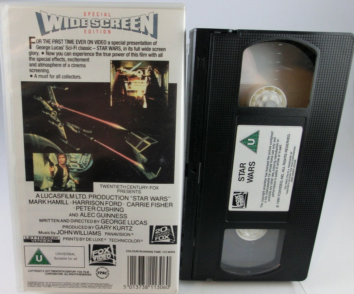Star Wars UK -  VHS Widescreen Tape 1993