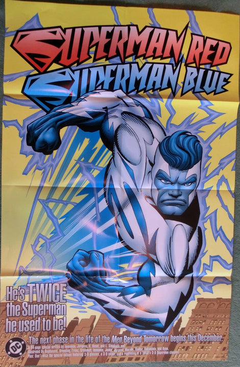 Superman Blue ( Comic-Werbeplakat ) A1 Plakat