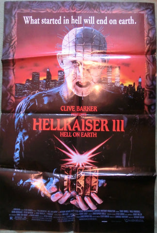 Hellraiser III  Hell on Earth - one sheet 104 x 68 cm Plakat