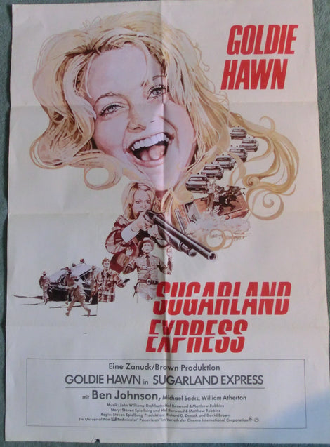 Sugarland Express Plakat (Spielberg / Goldie Hawn )