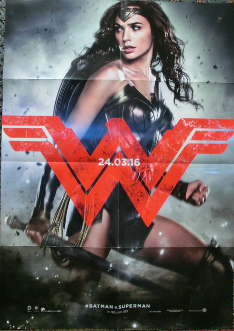Batman vs. Superman Motiv Wonder Woman Teaser -Doppelseitiges Plakat A1