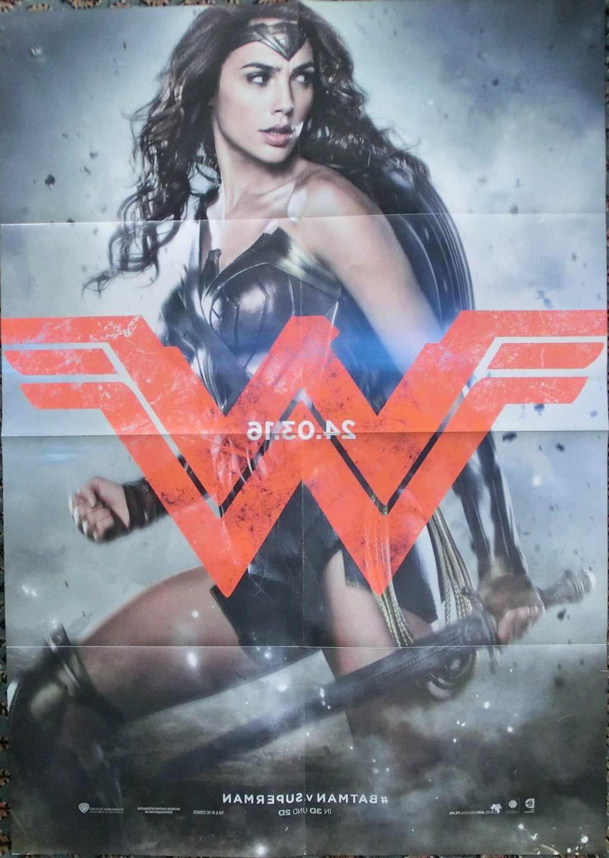 Batman vs. Superman Motiv Wonder Woman Teaser -Doppelseitiges Plakat A1