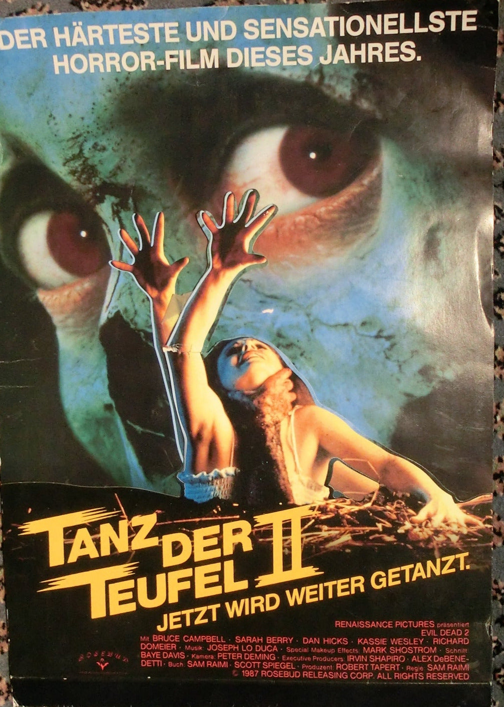 Tanz der Teufel II Aufsteller zur Video-Veröffentlichung "3D"