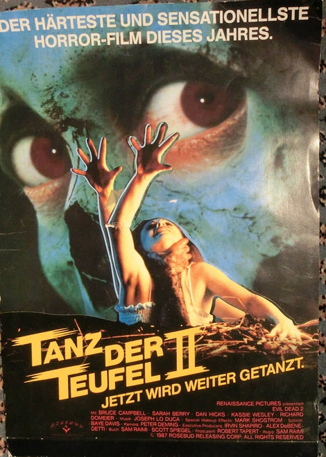 Tanz der Teufel II Aufsteller zur Video-Veröffentlichung "3D"