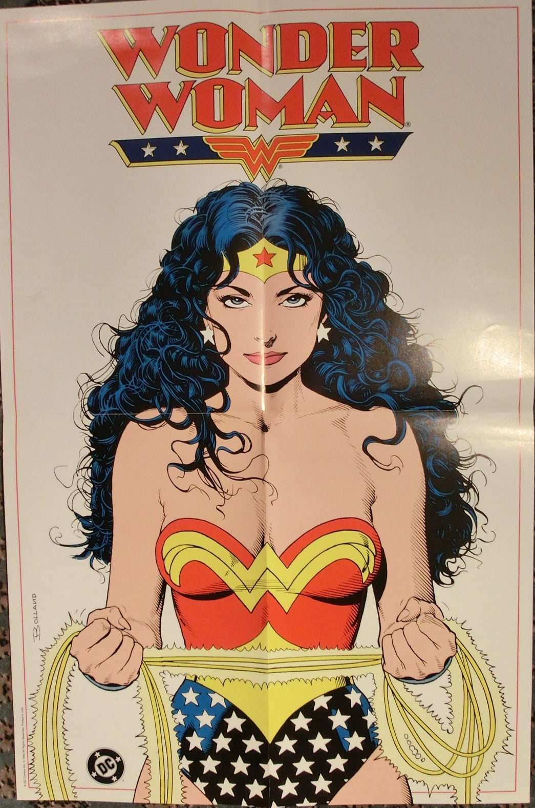 Wonder Woman (Bolland)1992 Comic Shop Promo Poster 56 x 37 cm