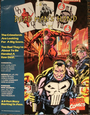 Dead Man´s Hand Comic Shop Promo Poster 56 x 44 cm