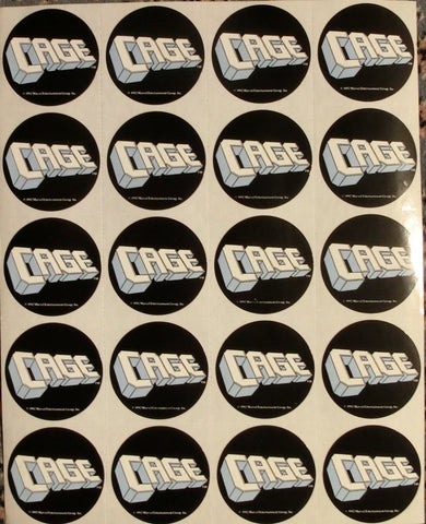Cage Comic Promo Sticker Blatt ( 20 Sticker)