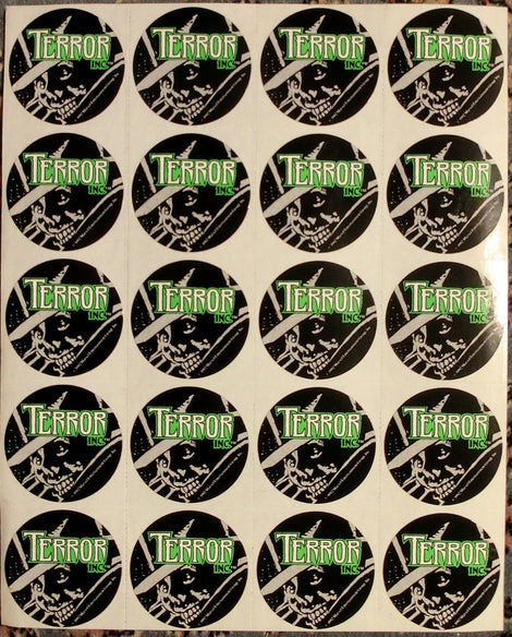 Terror Inc. Comic Promo Sticker Blatt ( 20 Sticker)