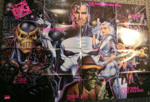 The Big Guns/Punisher,Cage,Nomad u.a. Comic Shop Promo Poster 126 x 86  cm quer