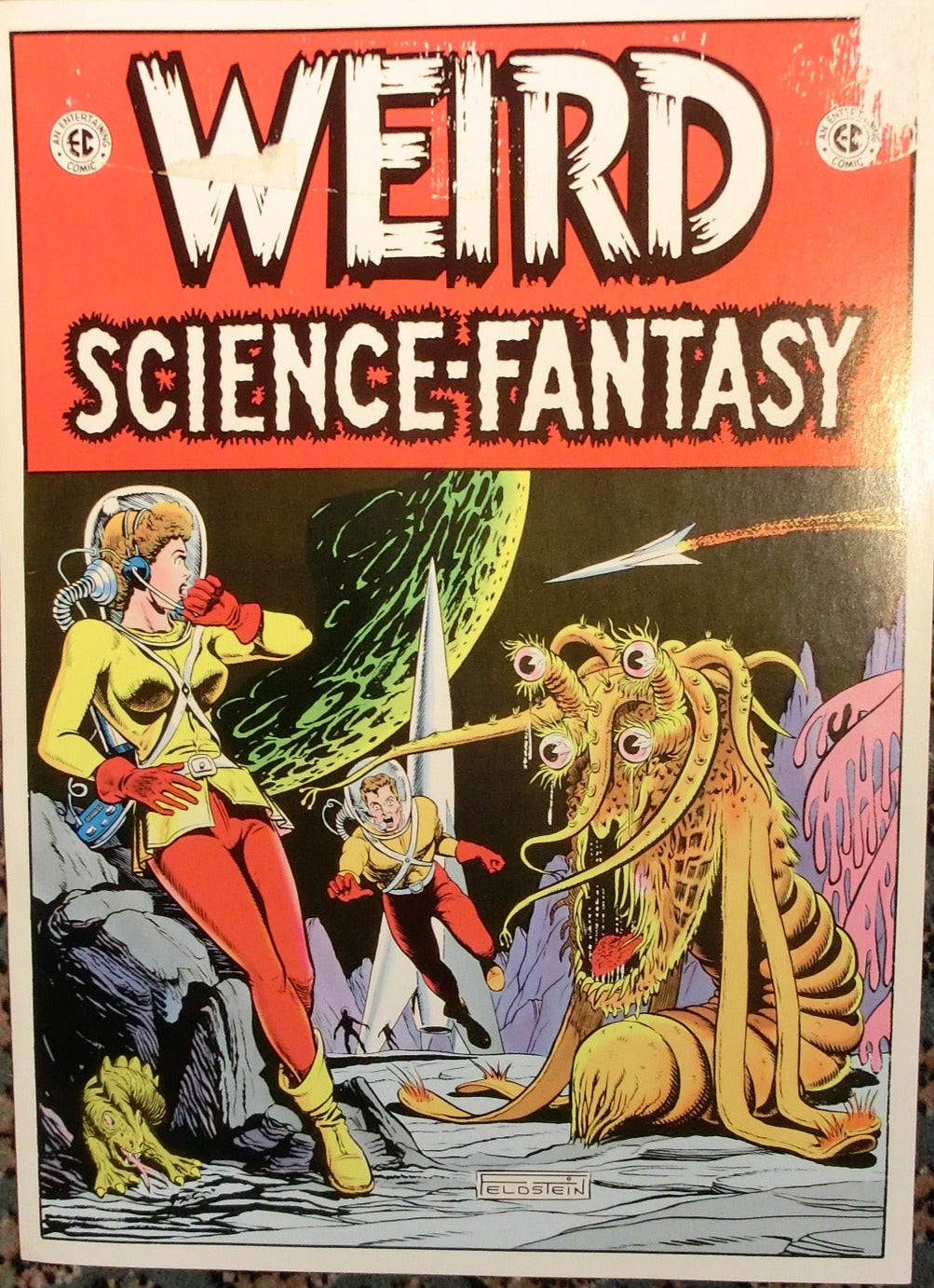 Weird Science-Fantasy Titelbild Feldstein, 32 x 24 cm