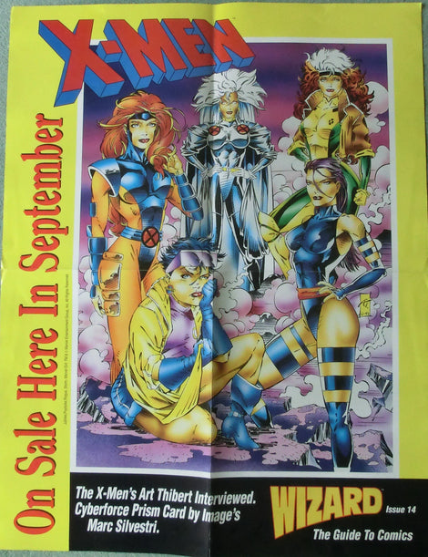 X-Men / Wizard no. 14 Comic Shop Promo Poster  56 x 44 cm