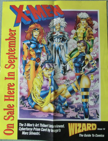 X-Men / Wizard no. 14 Comic Shop Promo Poster  56 x 44 cm
