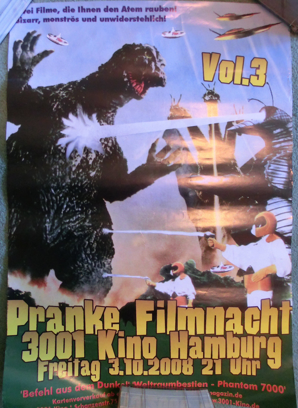 Godzilla - kleines Poster Pranke Filmnacht 2008