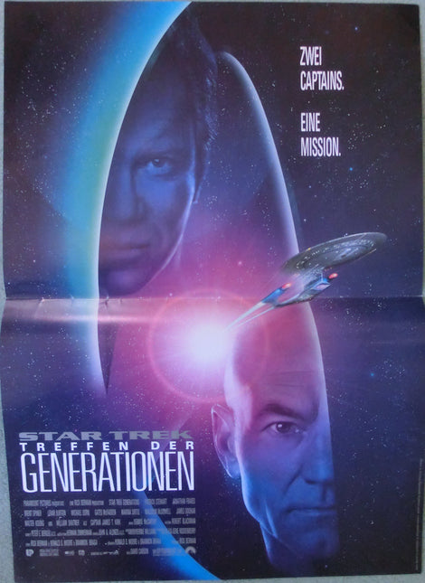 Star Trek Treffen der Generationen kleines Plakat 44 x 30 cm