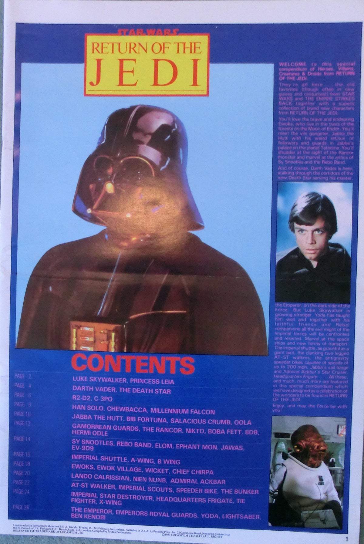 Return of the Jedi Giant Colllections Compendium