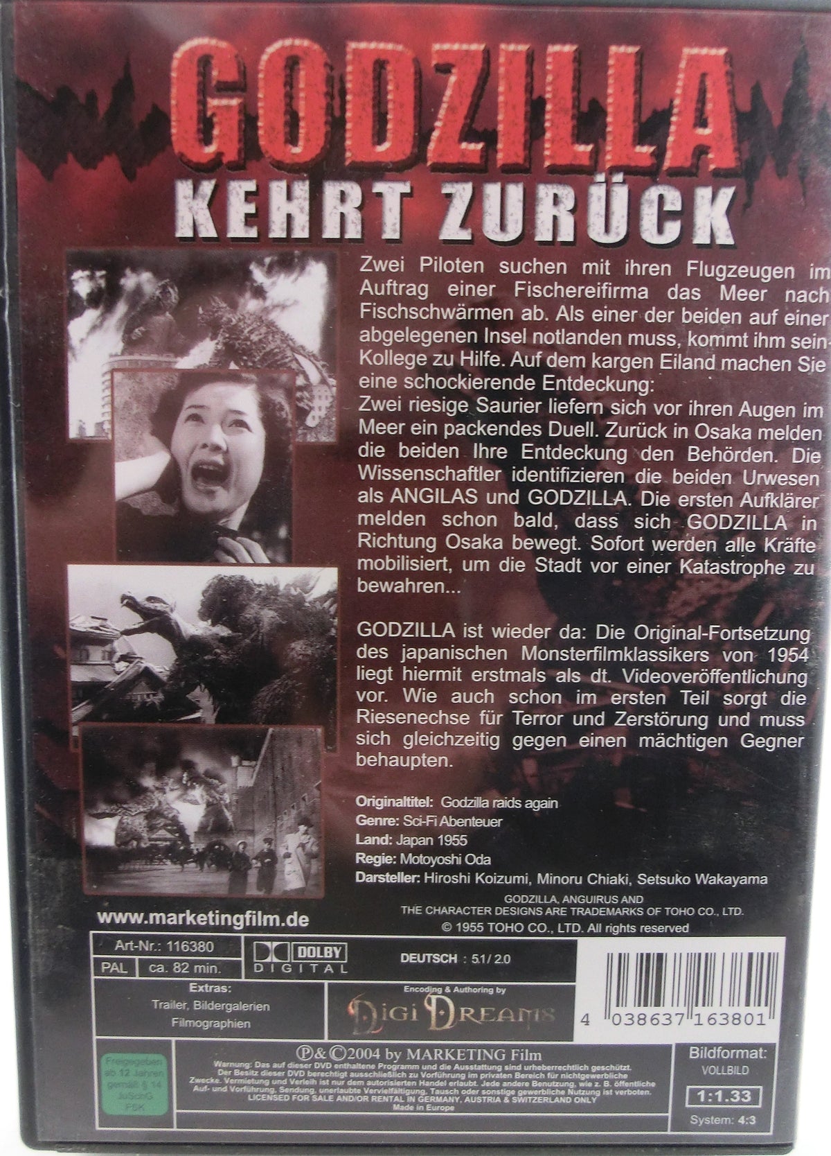Godzilla kehrt zurück DVD
