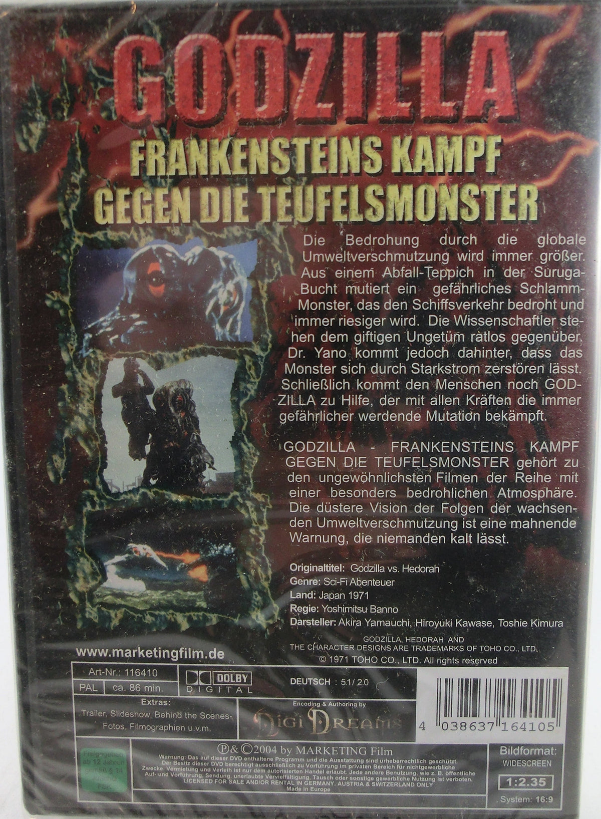 Godzilla Frankensteins Kampf g.d. Teufelsmonster DVD, verschweisst!