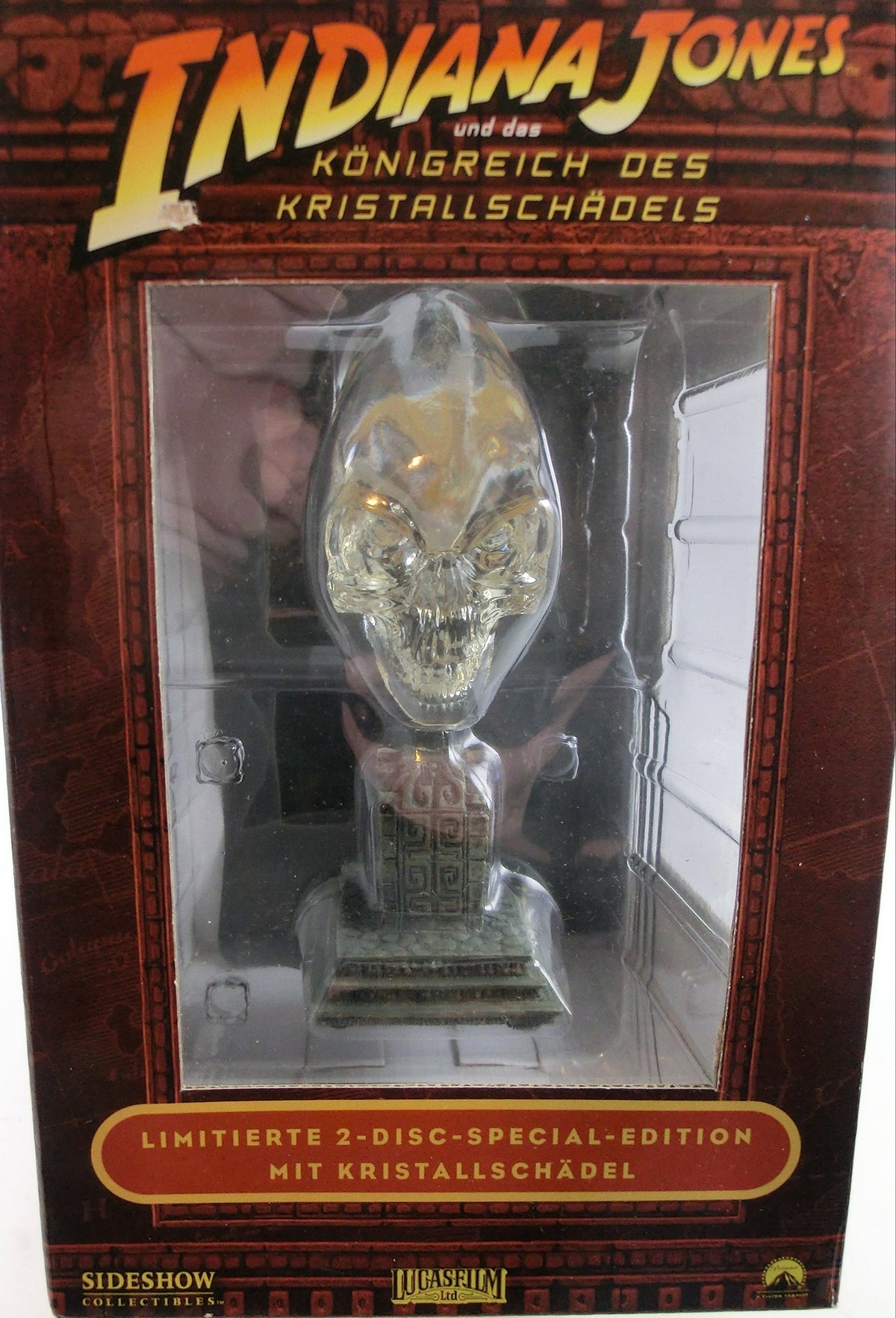 Indiana Jones Kristallschädel aus DVD-Box (ohne DVD`s)