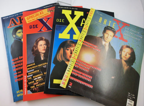 4 Akte X Magazine 1. ,  3. , 4, Staffel und Sondeband 1