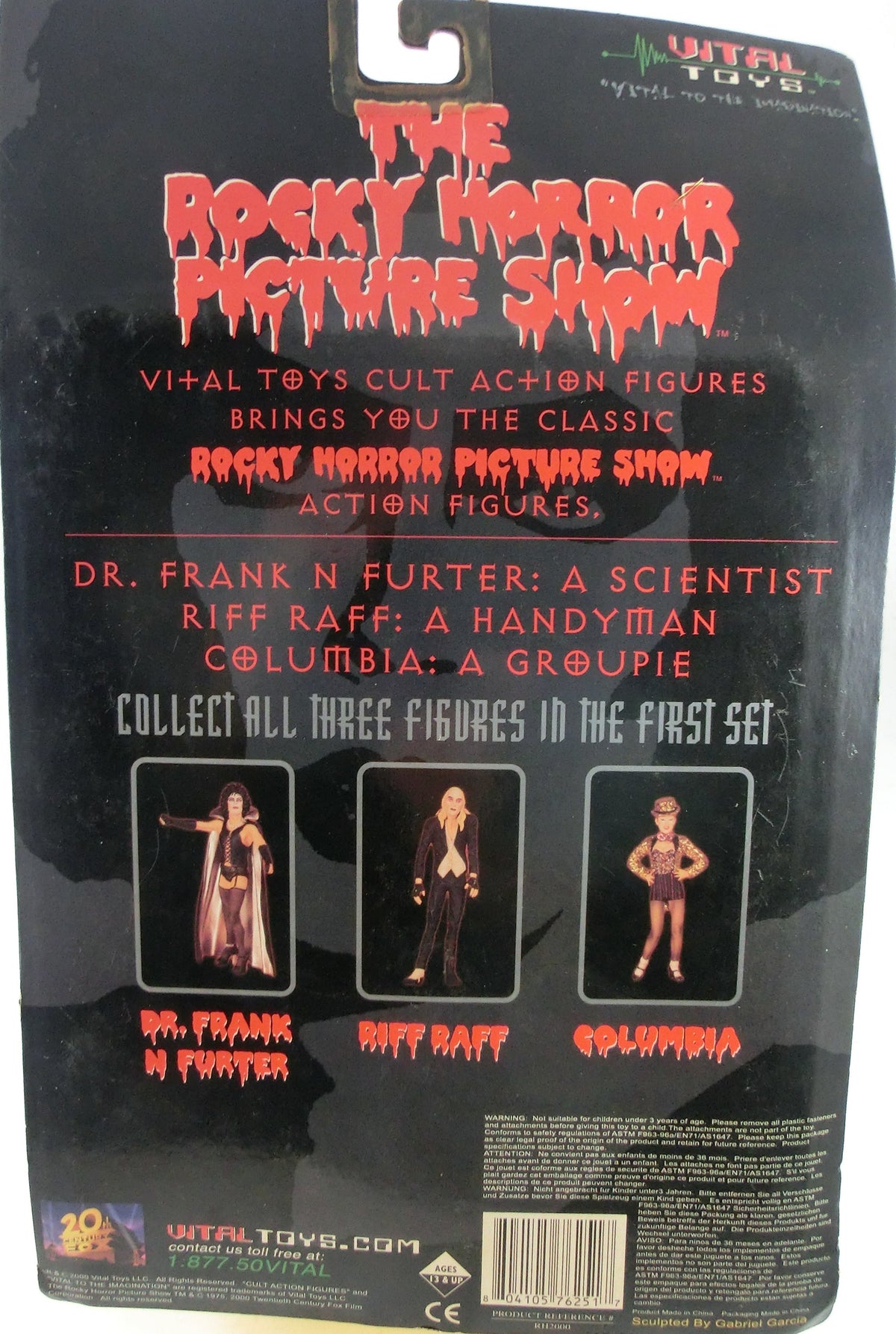 Dr. Frank n Furter 20 cm Action Figur / Rocky Horror Picture Show