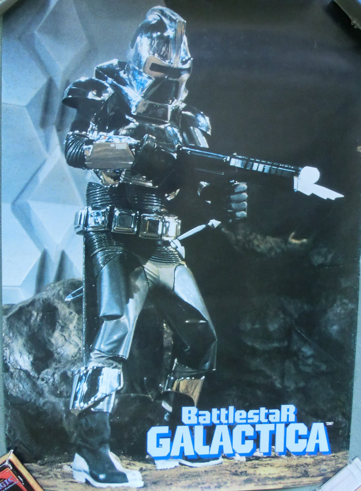 Battlestar Galactica Cylon Poster 71 x 21 cm , gerollt! U.S.A.1978 vintage!