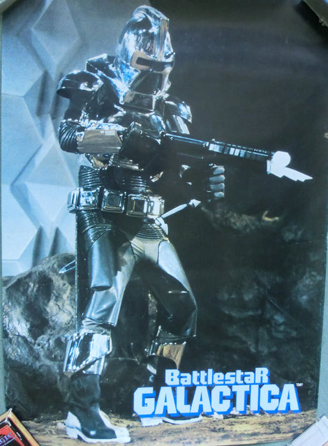 Battlestar Galactica Cylon Poster 71 x 21 cm , gerollt! U.S.A.1978 vintage!