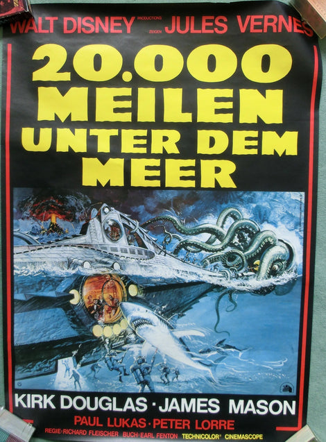 20.000 Meilen unter dem Meer (Disney) Plakat A1 gerollt!