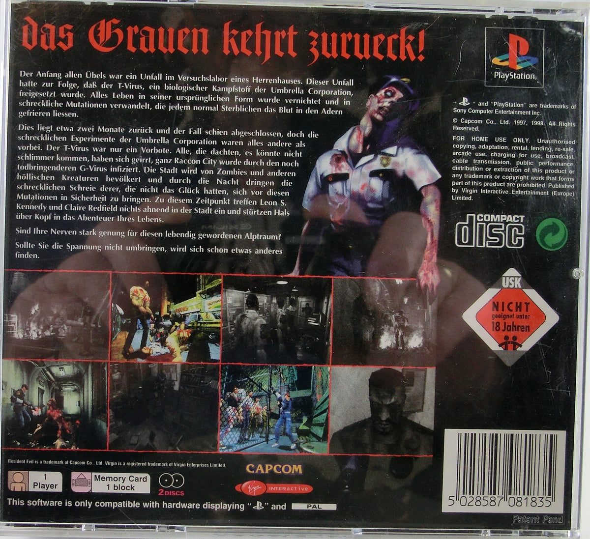 Resident Evil 2 - Playstation (Capcom)