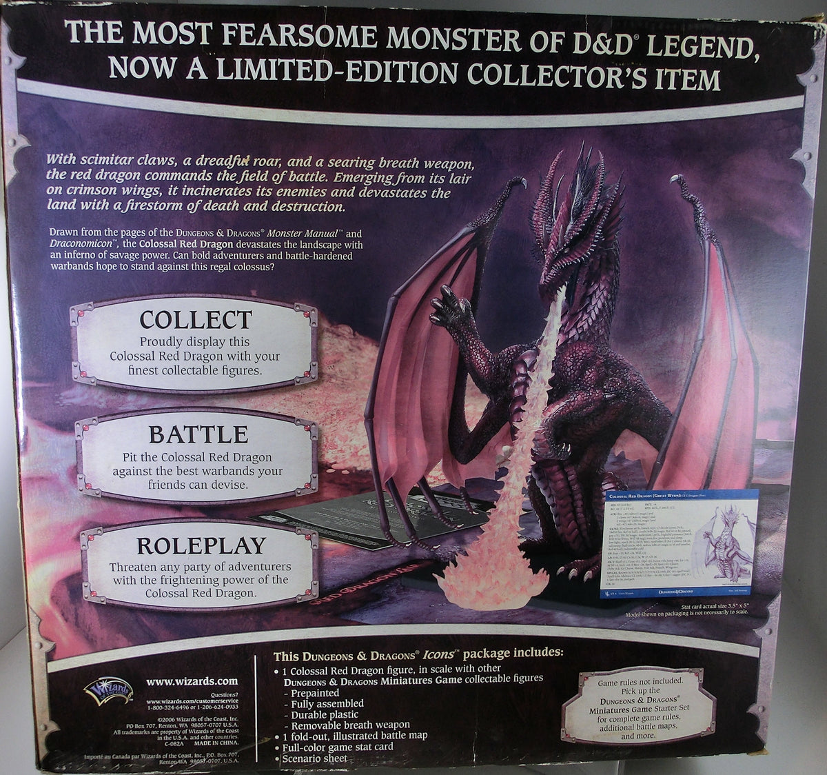 D&D Dungeons & Dragons Colossal Red Dragon Figur