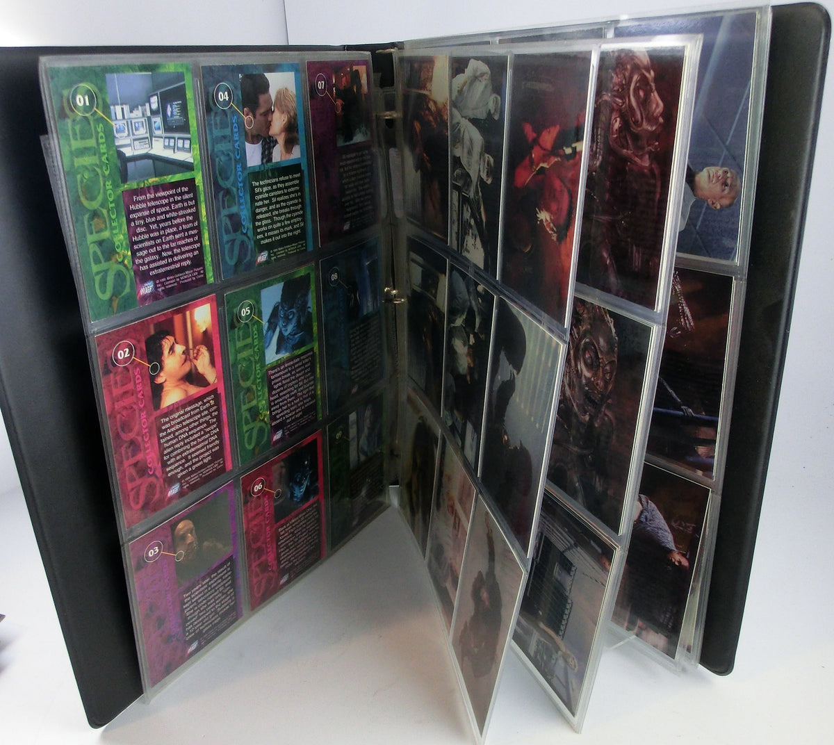 Species Trading Cards im original Ordner, komplett 90 Stk