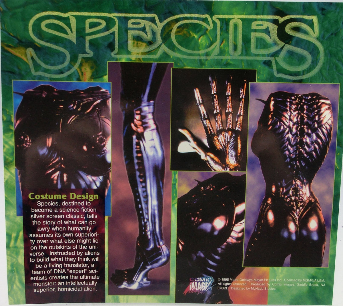 Species Promo Card Costume Design Comic Images 1995
