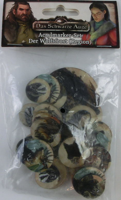 Das Schwarze Auge DSA - Acrylmarker-Set der Wolfsfrost (Region)