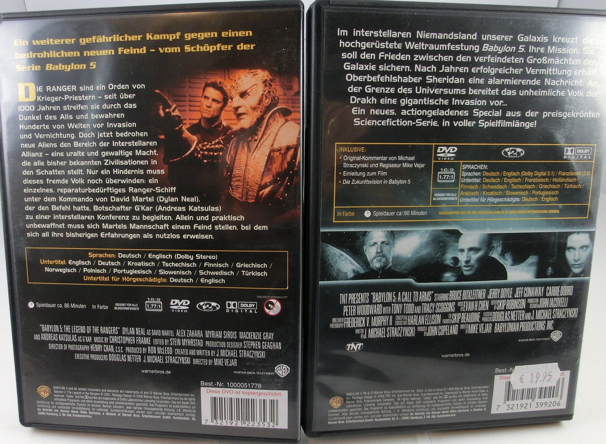 Babylon 5 - Legende der Ranger / Waffenbrüder 2 DVDs