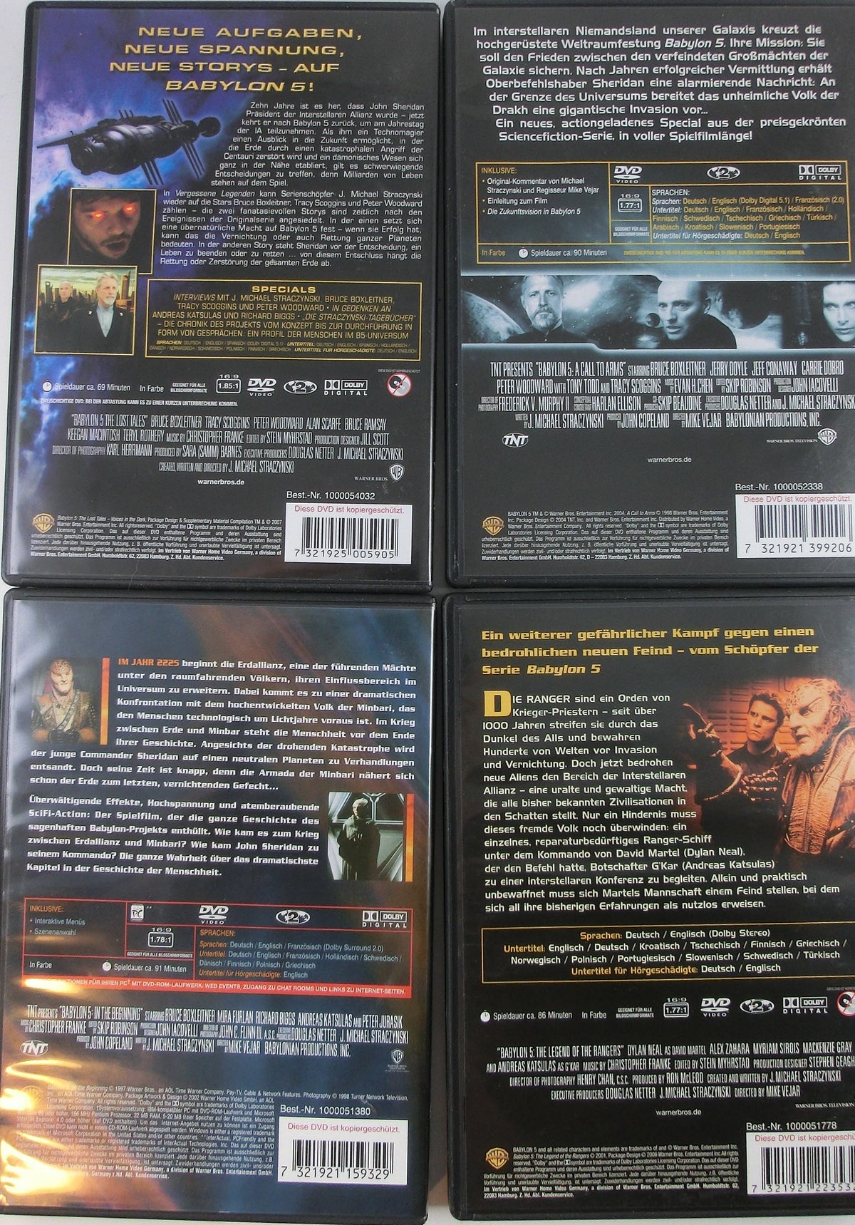 Babylon 5 - Legende der Ranger/Waffenbrüder/Der Erste Schritt/Verg. Legenden 4 DVDs