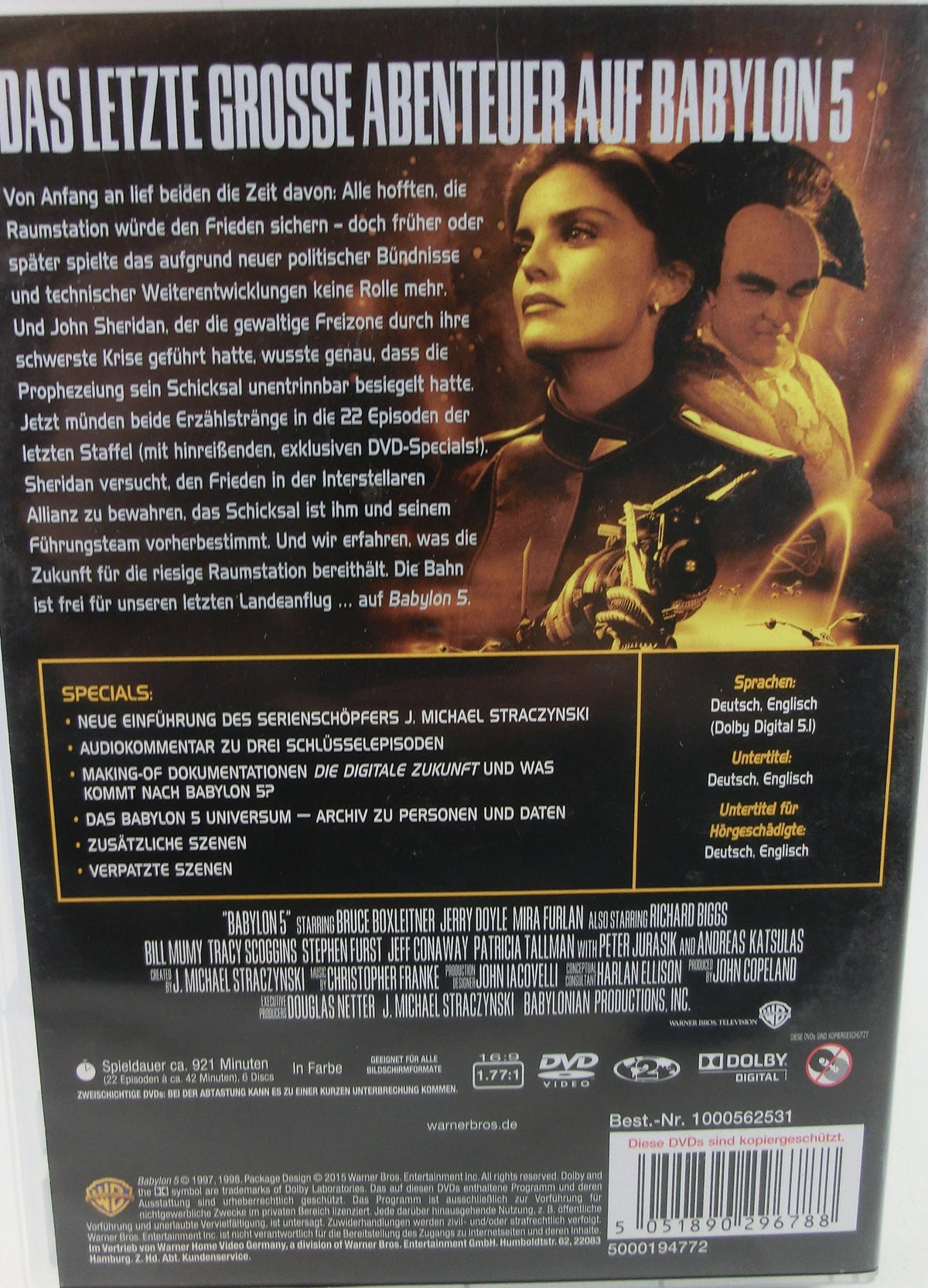 Babylon 5 - kpl. Staffel 5 -  6 DVDs