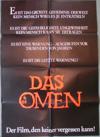 Das OmenI Text-Teaser-Plakat A1 "Es ist..."