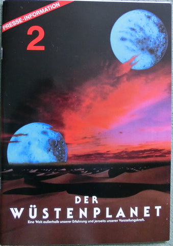 Der Wüstenplanet  Presseheft Nr. 2 mit Anschreiben der Presseabt.