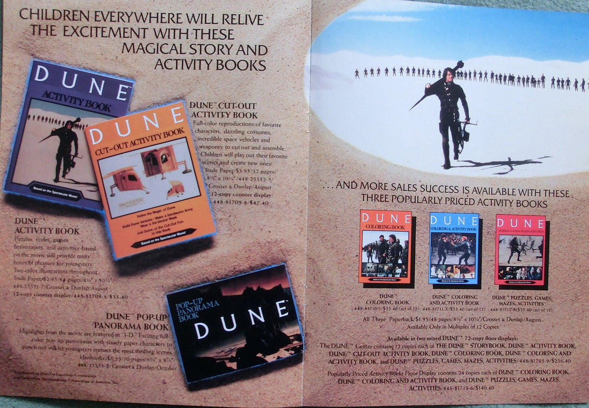 Dune (Der Wüstenplanet) Putman Zwei Order Forms for Merchandise