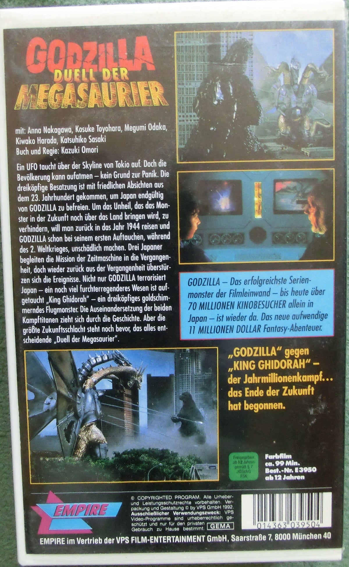 Godzilla - Duell der Megasaurier VHS Tape