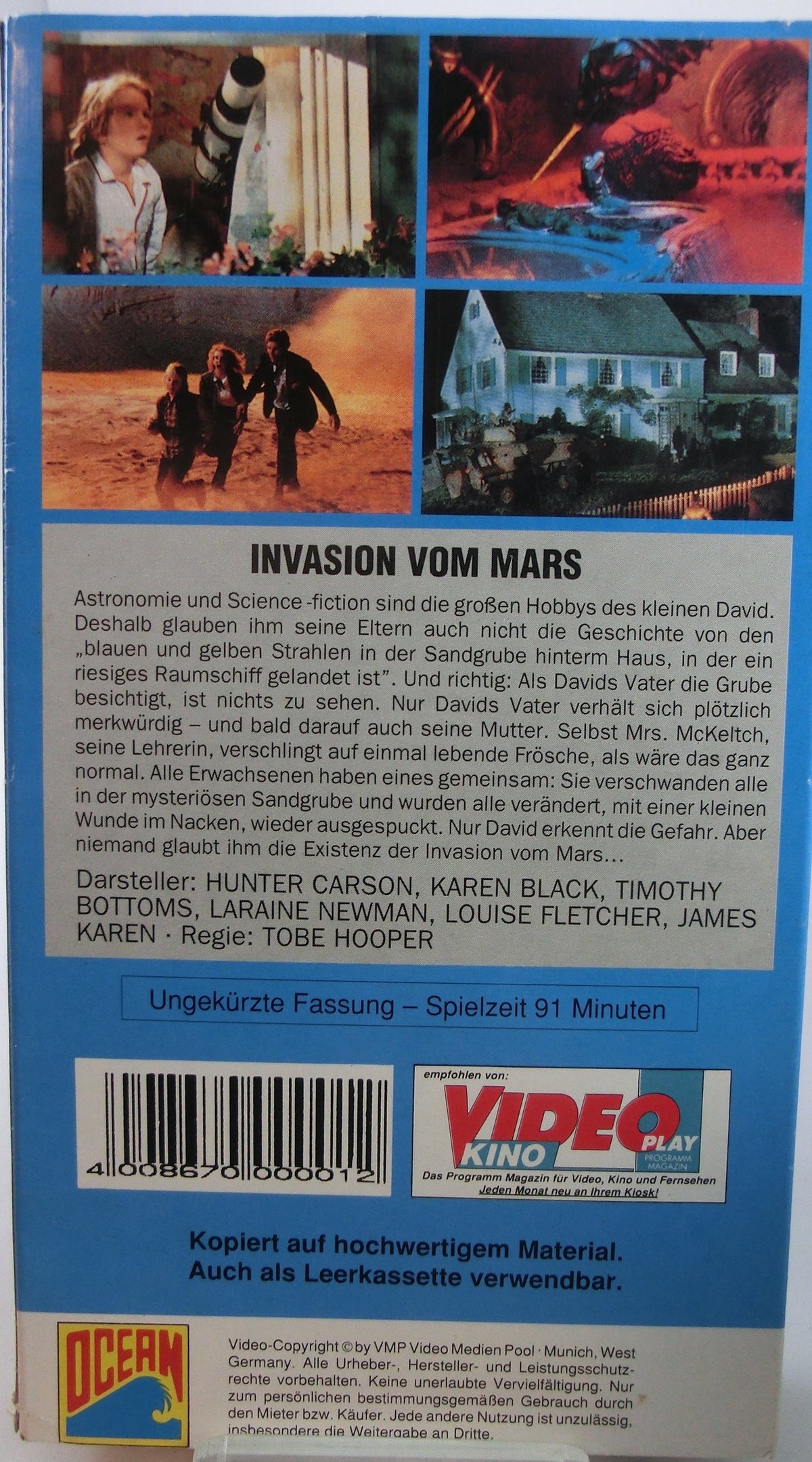 Invasion vom Mars  VHS Tape
