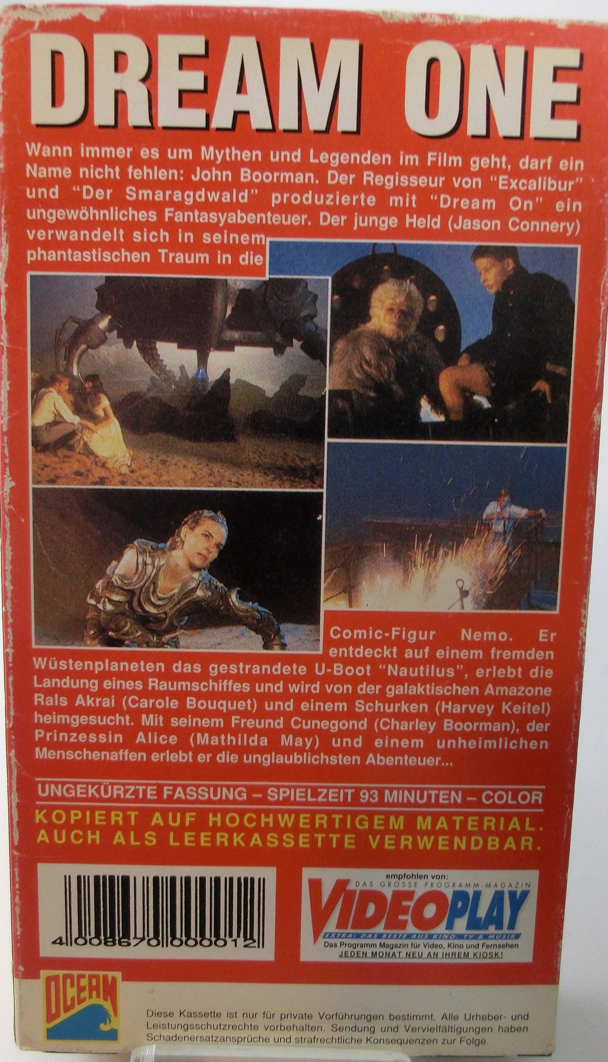 Dream one VHS Tape