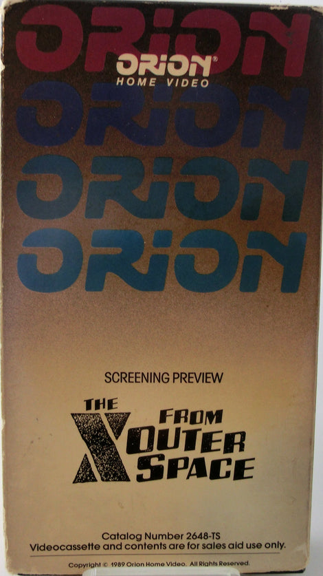 The X from outer Space  (Guila-Frankensteins Teufelsei) VHS Tape