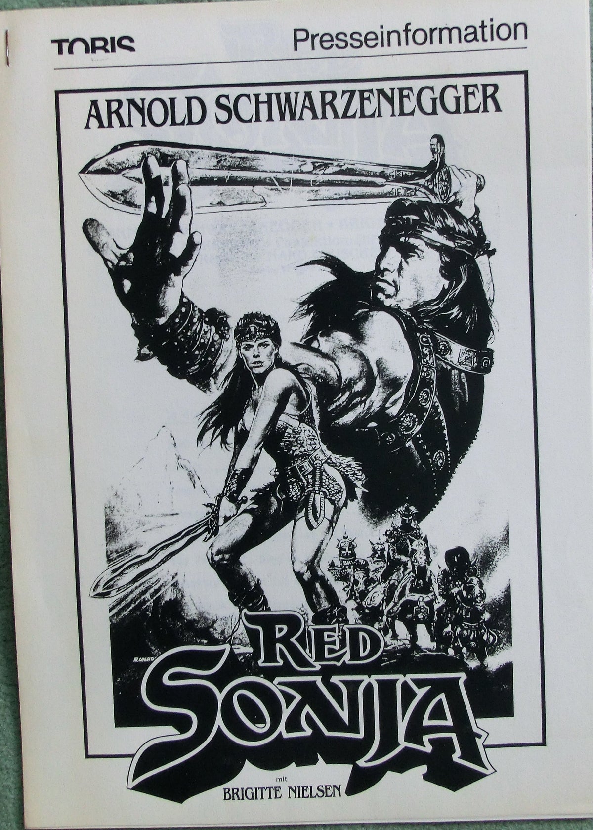 Red Sonja ( Arnold Schwarzenegger ) Presseheft