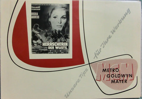 Herrscherin der Wüste (U.Andress/P.Cushing/C.Lee) Werberatschlag