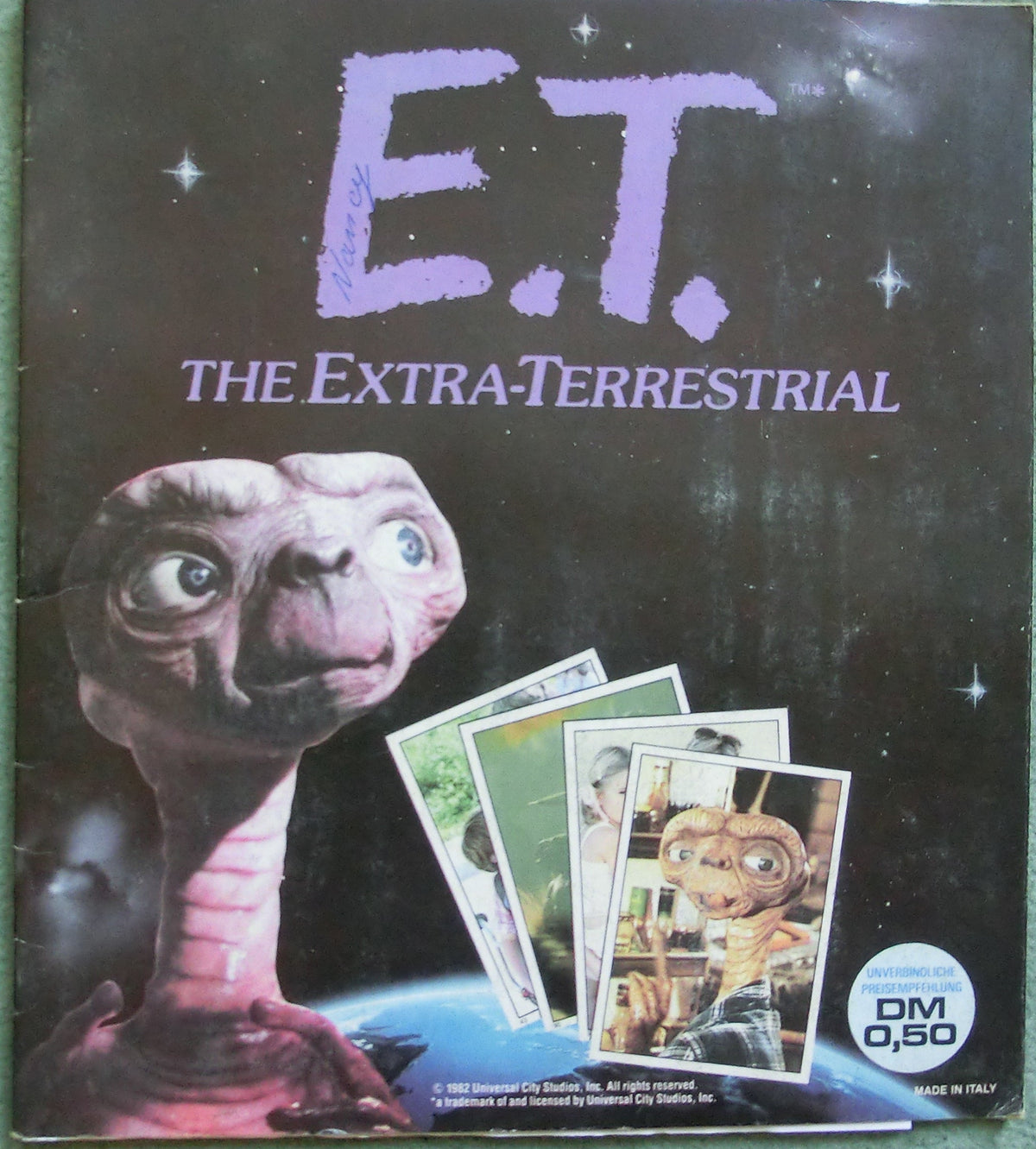 E.T. Der Ausserirdische Sammellbilder - Album mit 117 Bildern von 120