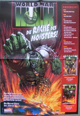 World War Hulk Werbeplakat - Die Comic-Reihe / Panini