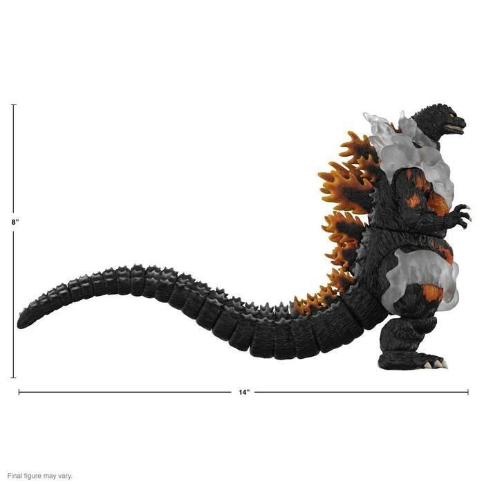 Toho Ultimates Actionfigur Burning Godzilla 1995 20 cm, Super 7